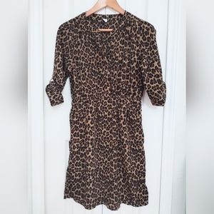 Old Navy Leopard Animal Print Dress Size M